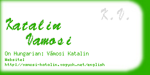 katalin vamosi business card