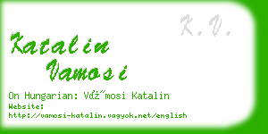 katalin vamosi business card